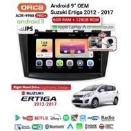 Head Unit Android 9" ERTIGA ANDROID ORCA PRO G2 QLED RAM 6GB / 128GB