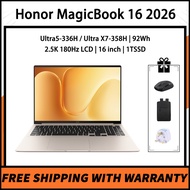 Honor MagicBook 16 2026 Ultra5-336H / Ultra X7-358H 92Wh 2.5K 180Hz LCD 16 inch 1TSSD Honor Laptop