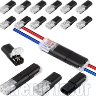 10/20/30Pcs Double-Wire Plug-in Electrical Connector - Terminal Block LED Wire Connect - Nylon Insul