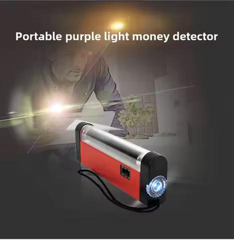 2 in 1 Portable UV Lamp Fake Money Detector Hand-held LED Flashlight Counterfeit Currency Detector C