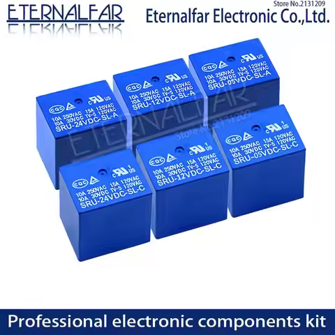 Time Relays 5V 6V 9V 12V 24V 48V DC 10A 125V 250V AC SRD-48VDC-SL-A SPDT NO Typc A 4PIN SPDT B-M Typ