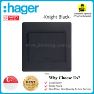 Knight Black Hager Water Heater Double Pole DP Single Switch 20A with LED[Singapore Local Authorized