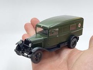 《模王》蘇聯 Russian USSR GAZ M55 救護車 貨車 麵包車 廂型車 比例 1/43 合金小車 吸塑包裝