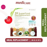 KITSUI 39 SuperFood Meal Replacement 15's x 30g | Tiada Gula | Sendi | Tulang | Mata | Supplement