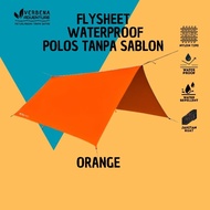 Plain Flysheet Without screen printing 3x4, 3x3 2x3 waterproof guarantee, 19 loop waterproof flyshee