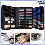 71PCS/Set Sketch Drawing Art Pencils Professional Eraser Kit Pencil Sketch Pencil Set Charcoal Penci