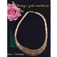 Omega gold necklace ️Notfade