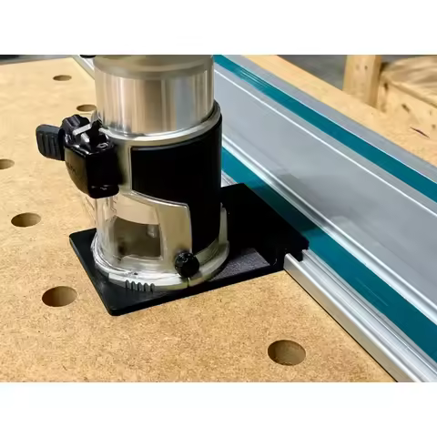 For Makita/Festool Router Woodworking Track Saw Guide Rail Adapter for Makita 18V RT0700C XTR01Z (Ro