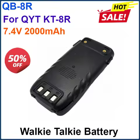 QB-8R 7.4V 2000mAh Li-ion Battery For QYT Walkie Talkie KT-8R Two Way Radios Rechargeable Battery Pa