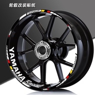 Motorcycle Wheel Ring Sticker Decal 17-Inch Reflective Waterproof for Yamaha YZF R15 R3 R6 R1 MT09 MT07