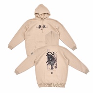 2025 HIP HOP GENTLEMEN "Human Power Office" 30th ANNIVERSARY HOODIE (Camel Brown)
