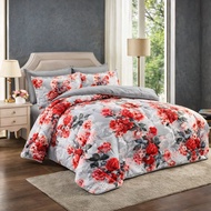 TOTO SET QUEEN 7 IN1 COTTON COMFORTER SET MURAH