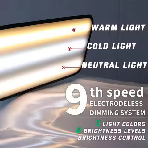 Car Dent PDR Light 3 Colors Adjustable Paintless Dent Repair Tool 52cm Dent Reflector Lamp