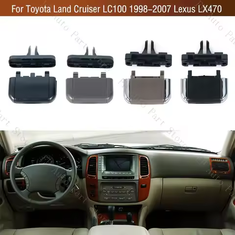 For Toyota Land Cruiser LC100 1998-2007 Lexus LX470 Front Dashboard Air Conditioner Vents A/C Air Co