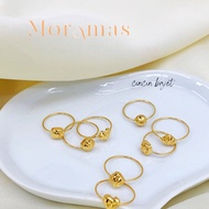 MINIMAL Moramas Ring Minimum Gold 916/ Minimum Ring 916 Gold/ Weding (Ringfinger916Gold (Steelet/ Budget)