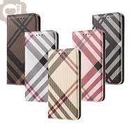 Yaguchi Samsung A16/A26/A36/A56 Royal Elegant Plaid Phone Leather Case Side Flip Bracket 5 Colors Av