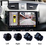 360° Car Camera Panoramic Surround View 1080P AHD Right+Left+Front+Rear View Camera System for Android Auto Radio