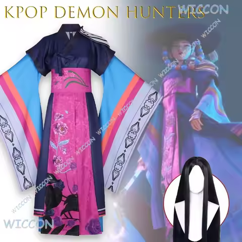 KPop Demon Hunters Ancestor Big Hat Celine Cosplay Costume KPop Trendy Fashion Outfit For Women Cosp