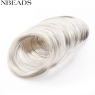 1set Memory Wire for Necklace Making Carbon Steel Silver color 11.5cm Wire : 22 Gauge(0.6mm) 100 cir