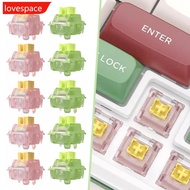 LOVESPACE 10/20/30Pcs Silent Peach V3 Switch Lubed Silent Lemon V3 Switches Mechanical Keyboard Line