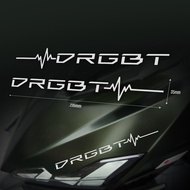 Sym Motors Xiii _ Sanyang Dragon DRGBT Heart Car Sticker (One Left Right Each)