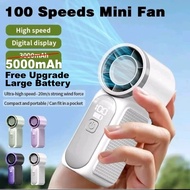 Turbo Fan X688 Portable Handheld Fan USB Rechargeable Mini Cooling Fan Adjustable Pocket Fan