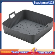 23cm/9Inch Square Large Silicone Air Fryer Liners Mold for  Air Fryer 6-8QT Reusable Airfryer Oven B