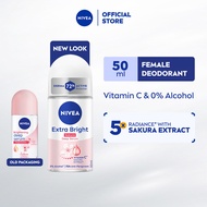 NIVEA Female Deodorant Sakura Roll On 50 ml/ Personal Care / Anti Bacterial / No Sweat / Fresh / Per