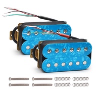 Blue Pearl 6 String N7.5K/B15K Output Electric Guitar Humbucker Adjustable Screw Dual Coil Guitar Co