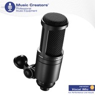AT2020 Cardioid Condenser Studio XLR Microphone, Black