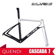 Elves Quendi Road Bike Carbon Frame Glossy Silver Matte Black / Rim Brake