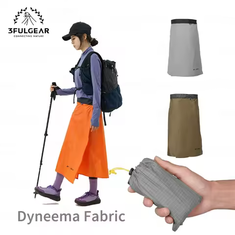 3F UL GEAR Camping Rain Pant 20D Ultralight Waterproof Rain Skirt Hiking Mid-Long Skirt Cover Windpr
