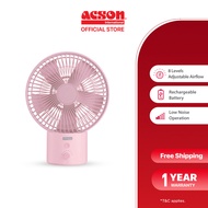 Acson USB Table Fan (Pink) ATF06B-P - Rechargeable / Portable / Compact Size