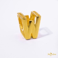 MASDORA 916 Gold Beads Bead Emas Alphabet 3D - Alphabet W (EMAS 916/22K)