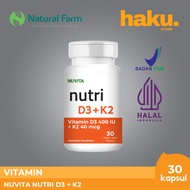 Nuvita Nutri D3 K2 30 Tablets BPOM HALAL | Haku Vitamins