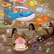 Star Light Atmosphere Light Gift Music Music Music Box Children Night Light Girl Rotating Crown Troj