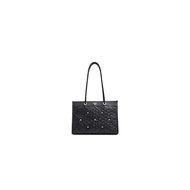 FION FION Hanada Leather Tote Bag in Black