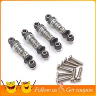 4Pcs Metal  Damper for  284131 K969 K979 K989 K999 P929 P939 1/28 RC Car Upgrade Parts,Gray