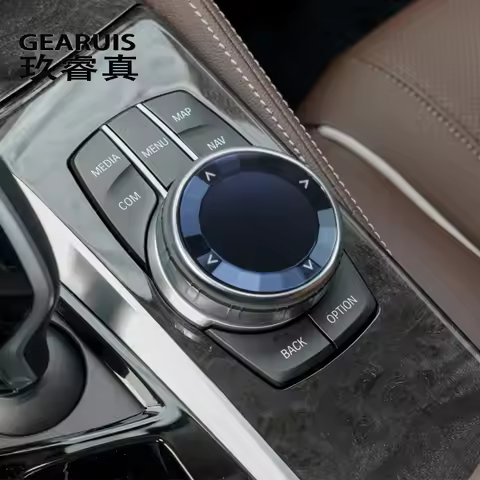 Car crystal Multimedia Buttons switch Knob decoration Cover Sticker For BMW 5 6 7 series G30 G38 G32