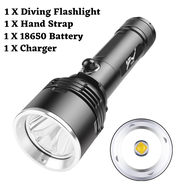 Profession XHP70 Scuba Diving Flashlight Powerful LED Torch Light XHP70 Underwater Lamp IPX8 Waterpr
