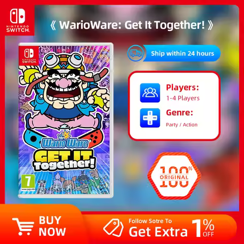WarioWare Get It Together - Nintendo Switch Game Deals 100% Official Physical Game Card Action Party