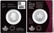 2024 加拿大楓葉新年慶賀加鑄版 9999銀幣卡冊