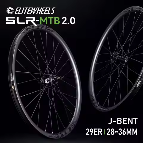 ELITEWHEELS 29er SLR MTB 2.0 High Performance Carbon Fiber Wheelset Rachet System Hubs Mountain Bend