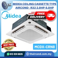 Free Delivery Midea Ceiling Cassette Air Cond R32 WIFI INVERTER/ Non Inverter 1.5HP/2.0HP/2.5HP/3.0HP MCDX/MCX MODEL