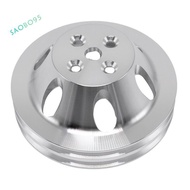 Aluminum Alloy Double Groove Water Pump Pulley Big Block for    396 454 2 Groove Short Water Pump