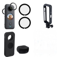 Mounting Bracket for Insta360 ONE X2 Accessories Frame, Protective Case Cage with Lens Cap housing Mount