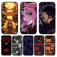 for Samsung A07 A17 A56 A36 A26 S25 Fe Edge Plus Ultra Cool Anime Naruto【Q5】 9Y10 Fashion Black TPU 