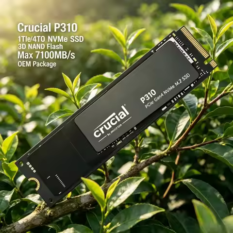 Crucial P310 1TB/2TB, M.2 2280 PCIe 4.0 NVMe SSD, 3D NAND, 7100MB/s Max, OEM drive for desktop and l