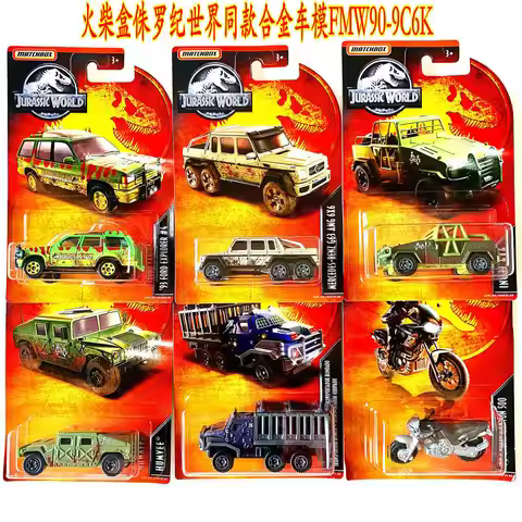 Matchbox Jurassic World Dominion FMW90 Diecast Car Model Alloy Metal Single Pack Assorted Styles Mer