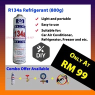 (With Leak Sealer) R134a Refrigerant Gas for Refrigerator and Car Aircond / R134 Gas